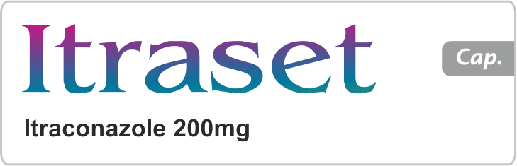 Itraset product label