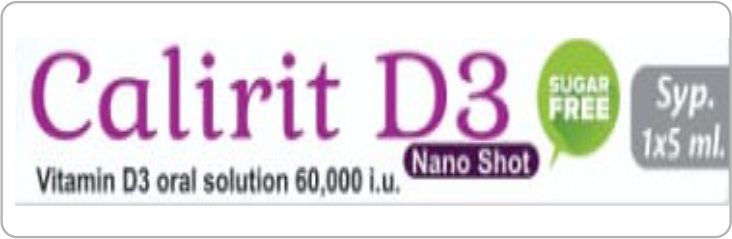 Calirit D3 (Nano Shot) product label