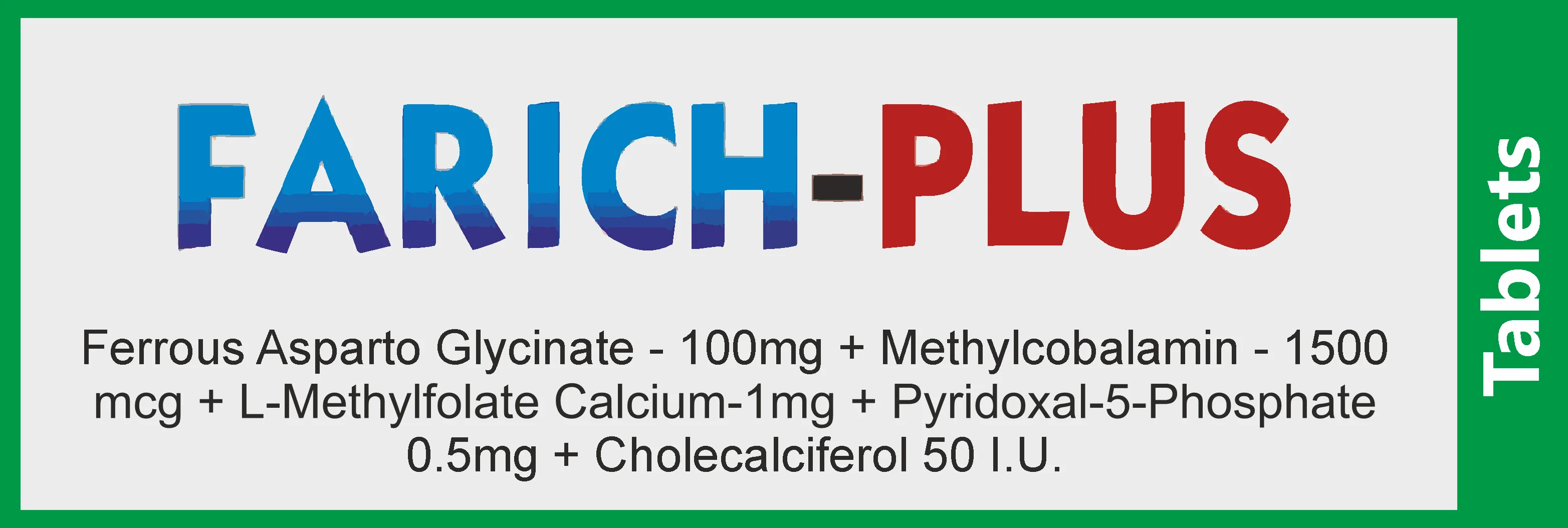 Farich-plus product label